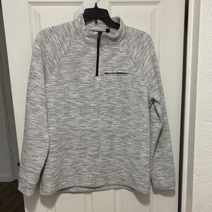 Marc Anthony Men's Slim -Fit Mockneck Quarter-Zip Pullover Sweater Gray Heather